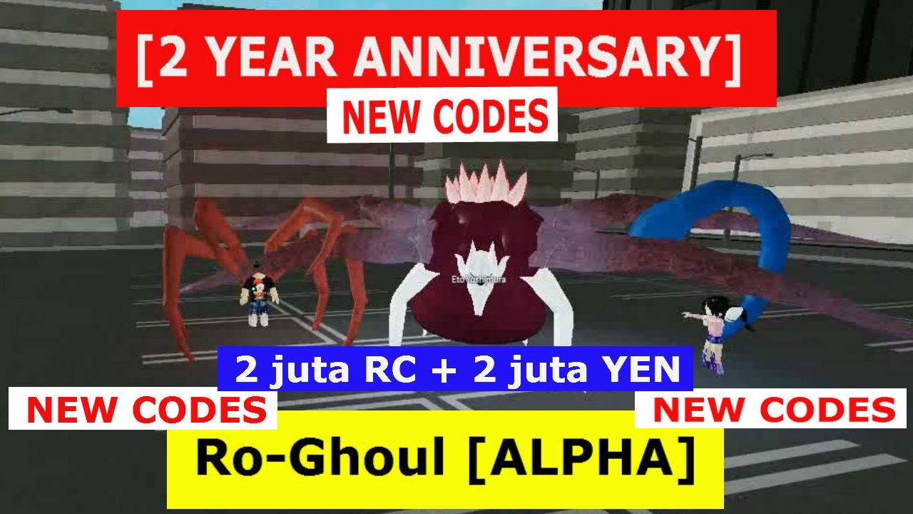 Special Day Codes 2 Year Anniversary Ro Ghoul Alpha Roblox