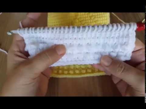 Beklenen tunus işi bebek battaniyesi yapımı 1.bölüm(tunisian baby blanket part 1)