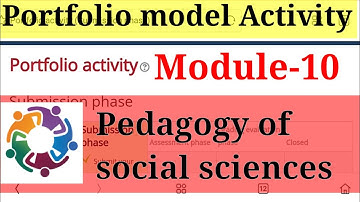 Model portfolio Activity for English users of Module -10 ,Pedagogy of social.sciences.#Nishtha