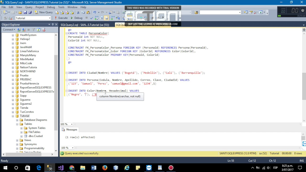 2 Base de Datos SQL Server y Mapeo Linq To Sql - YouTube