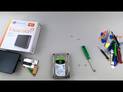 How to open Seagate Expansion 6TB External Hard Drive - 4K