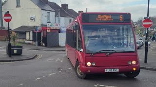 Tm travels Optare solo 469 FJ09 MVT at firth park starting a service 5 to Sheffield city centre