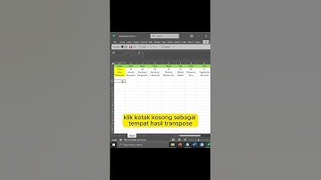Cara Mudah & Cepat Melakukan Transpose di Microsoft Excel #excel  #exceltutorial #cpns  #exceltips