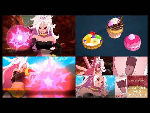 Android 21 (Evil) Eats Her New Year Sweets.