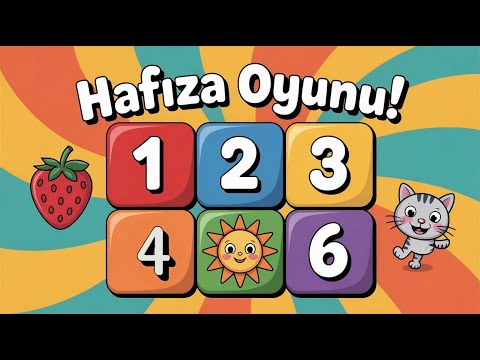 Meyve, Hayvan ve Renklerle Hafıza Oyunu | Dikkat ve Zeka Geliştiren Eğlenceli Test