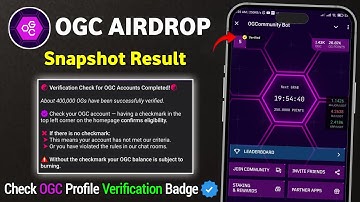 Check OGC Profile Verification Badge | OGC Mining KYC Result | OGC Snapshot Result | OGC New Update