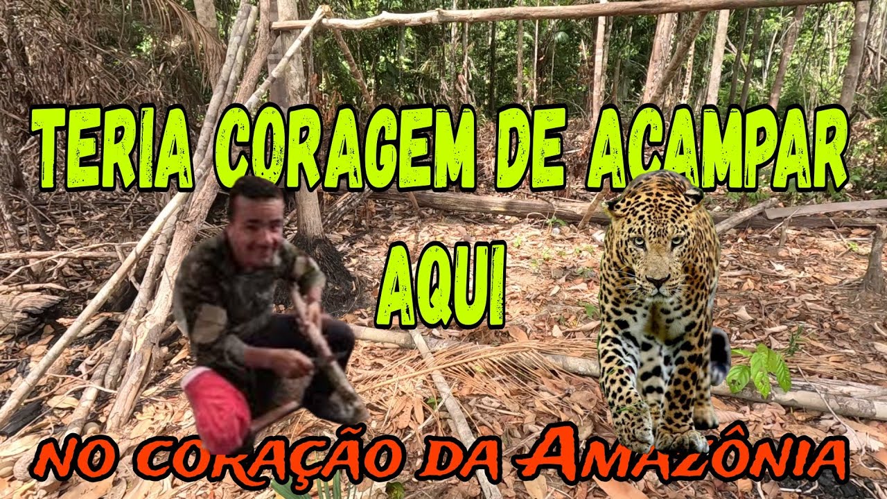 Viagem e acampamento 🏕 no interior 🗺🧭no meio da floresta AMAZÔNICA,