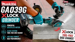 Makita GA039G XLOCK Grinder Review | 40V Max XGT Brushless Angle Grinder Test