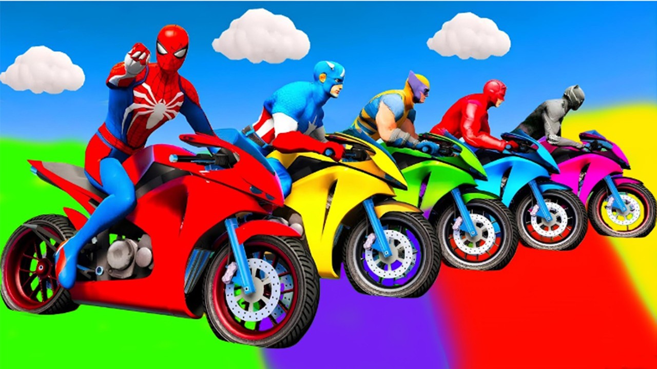 GTA 5 SUPERHERO MEGA RAMP CHALLENGE