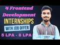 Paid Internships | Frontend Development Internships 2024 | Internships for College Students