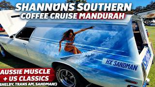 Shannons Southern Coffee Cruise Mandurah 🇦🇺 Aussie vs USA Muscle Cars!