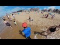 Belphilwalking on the beach w insta360 one x2 de haan belgium 2022