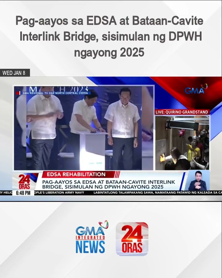 Pag-aayos sa EDSA at Bataan-Cavite Interlink Bridge, sisimulan ng DPWH ngayong 2025 | 24 Oras