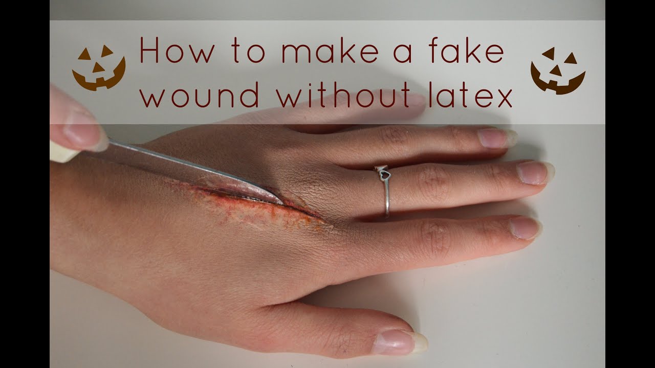 How To Make A Fake Wound Without Latex Youtube