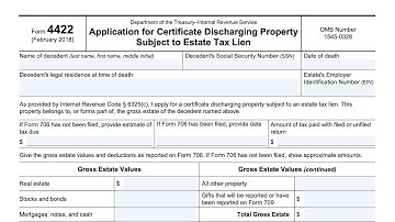 IRS Form 4422 Walkthrough ARCHIVED COPY - READ COMMENTS ONLY