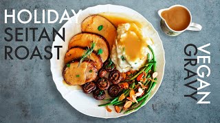 Vegan Christmas Seitan Roast | Vegan 'turkey' & Gravy by Jun Goto 8,076 views 2 years ago 10 minutes, 1 second