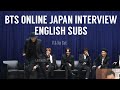 BTS ONLINE INTERVIEW Japan FanCafe Special MOTS7 The Journey 200801 - V Jin Cut Eng Subs/English Sub
