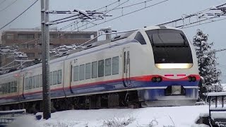 快速おはよう信越E653系H201編成 信越本線 直江津→新潟