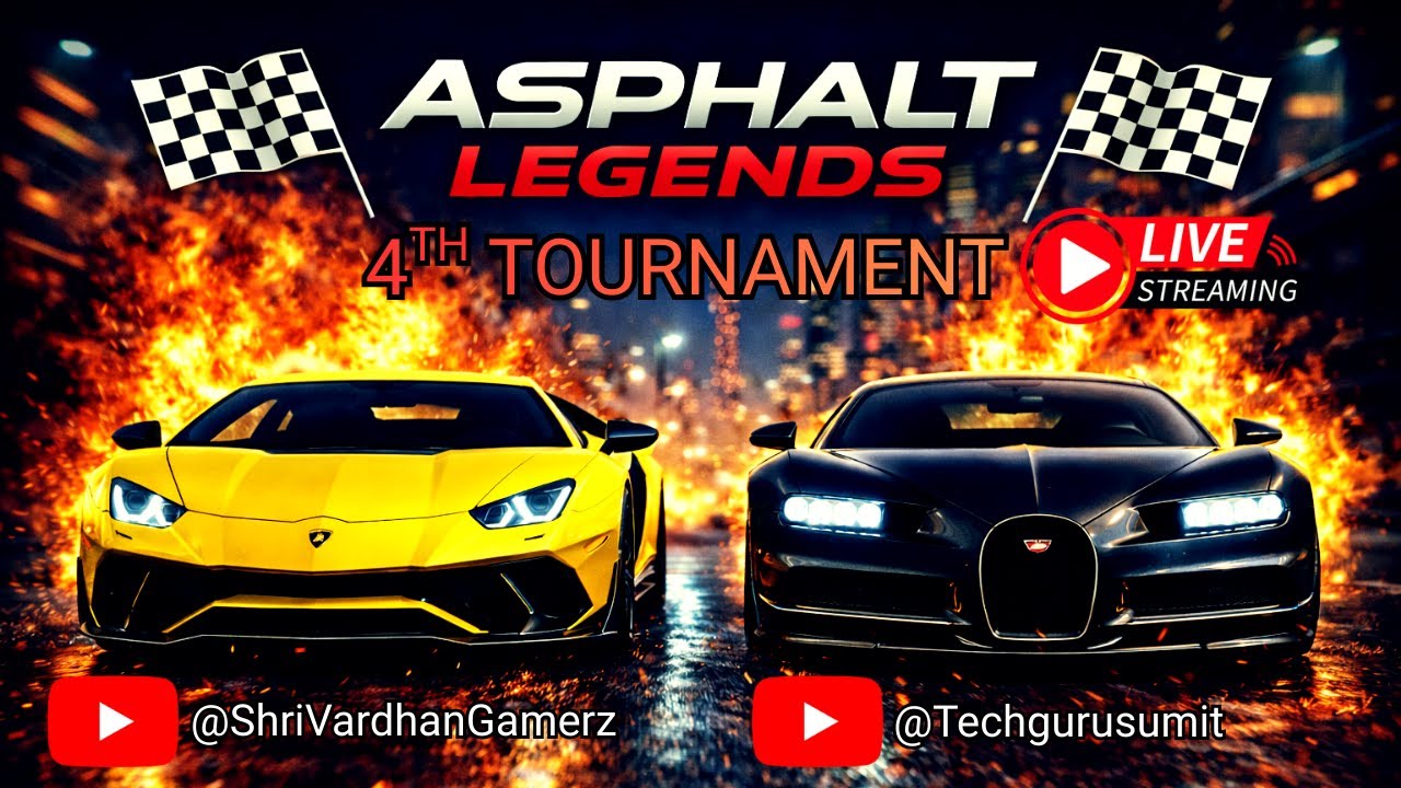 🔴 Asphalt Legends Live Stream TOURNAMENT 4 | 2K HDR | Shri Vardhan Gamerz | Game Time