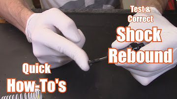 Test & Correct RC Car Shock Rebound - How-To