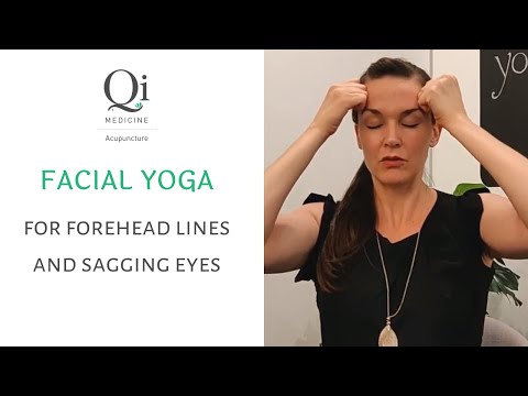 facial-yoga-method:-sagging-eyes-and-forehead-lines