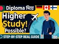 Diploma করে বিদেশে উচ্চশিক্ষা? Step by Step Real Guide (For Bangladeshi Students)