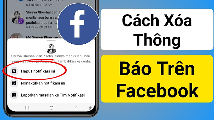 Hướng dẫn xóa thông báo trên facebook
