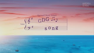 Violin songs for beginners: GDG song