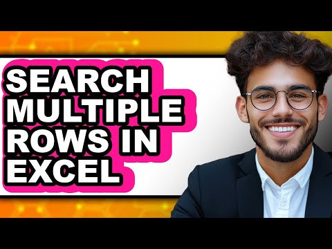 How to Search Multiple Rows in Excel (only Way)