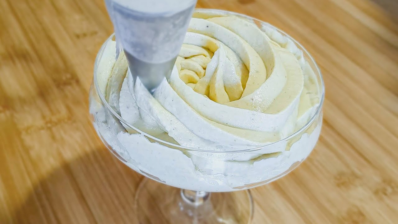 Твердый банановый крем без сахара для тортов и десертов.