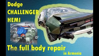 Dodge CHALLENGER HEMI 6.4:The full body repair.Полный ремонт кузова.