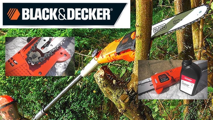 Elagueuse électrique sur perche électrique BLACK+DECKER - PS7525-QS - 800W  - 25 cm - Manche extensible jusqu'à 2,44 m - Cdiscount Jardin