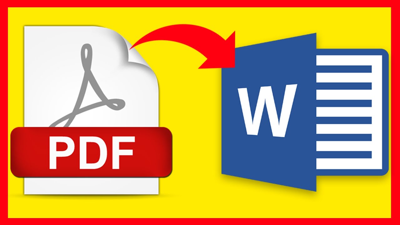 How to Convert PDF to WORD - YouTube