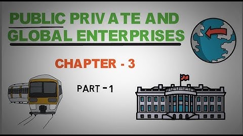 public private and global enterprises part - 1| chapter - 3| business studies class- 11 | animated|