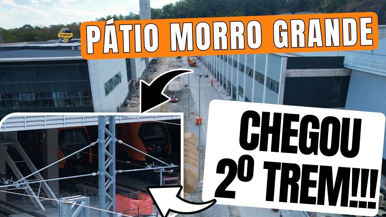 OBRAS LINHA 6 LARANJA O 2° TREM E A ATUAL SITUAÇÃO DO PÁTIO MORRO GRANDE EM SETEMBRO 2025