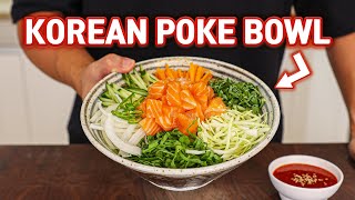 Easy Korean Style Poke Bowl for Hot Summer (No Cook Recipe) l Hoedeopbap