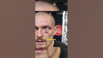 Thumbnail of Usyk's hilarious reaction after beating Anthony Joshua