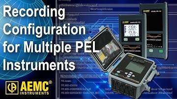 AEMC® - PEL - Synchronized Recordings With Multiple PELs