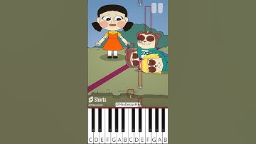 Time Freeze in SQUID GAME! (@MaxDesignPro) - Octave Piano Tutorial