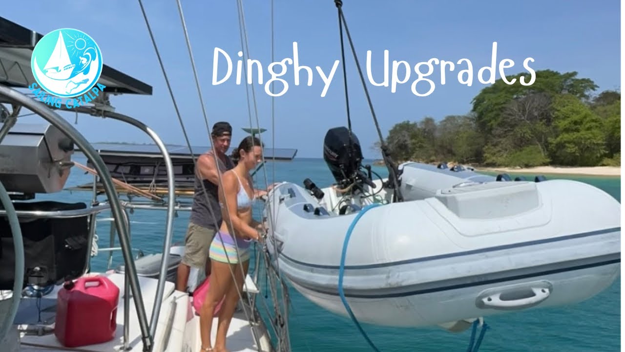 ⁣Preparing our dinghy for remote adventures in the pacific Episode 495