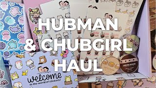 Hubman Chubgirl Haul Unboxing Stickers Washi Enamel Pins More Stationery Unboxing