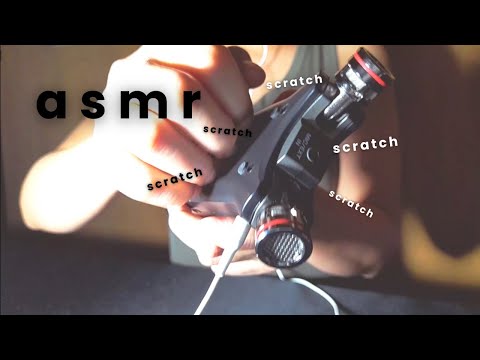ASMR SCRATCHING THE HECK OF THE TASCAM - mic scratching trigger (No Talking)