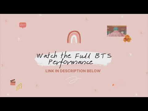 Bts Performs Life Goes On Live On Gma