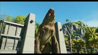 Distortus rex  all animations | Jurassic World Evolution 3