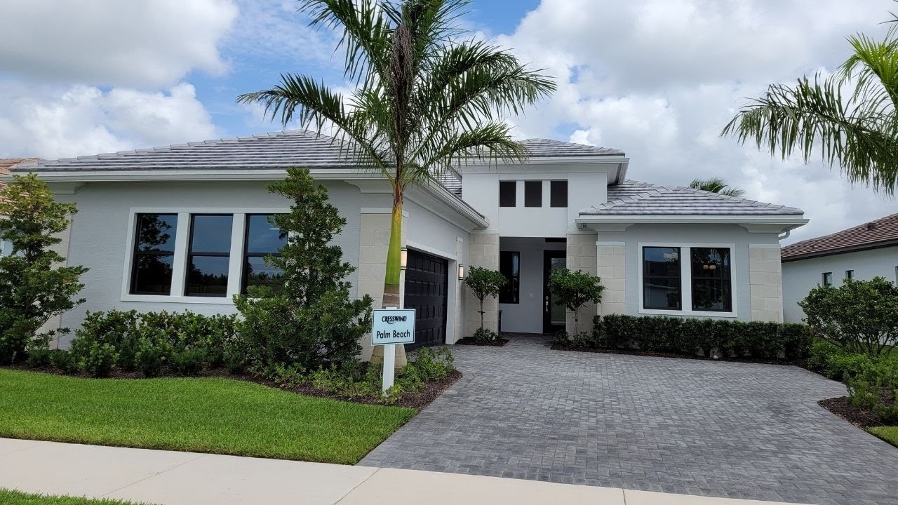 Westlake Florida, New Home Tour Cresswind Palm Beach, Home For Sale In