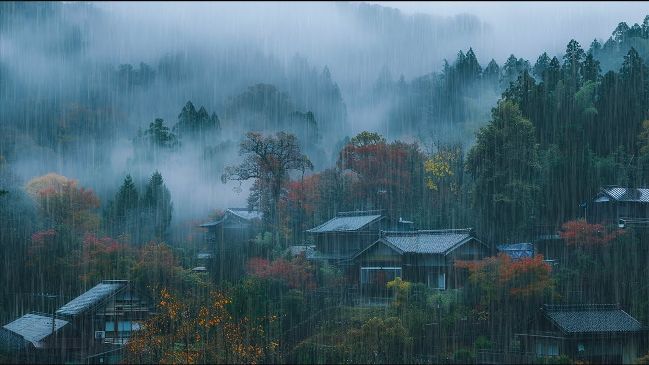 🌧️ Rain Sounds for Insomnia Treatment | Peaceful Rain from a Small ...