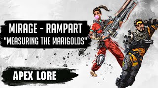 Mirage Rampart Lore Measuring the Marigolds | Apex legends
