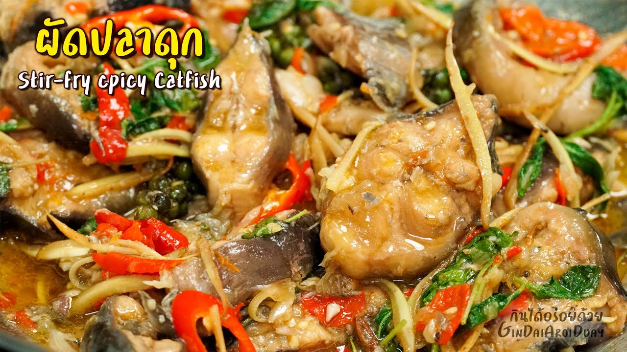 ผัดปลาดุก เมนูง่ายๆ อร่อยถึงเครื่อง - Stir-fry spicy Catfish recipe l กินได้อร่อยด้วย