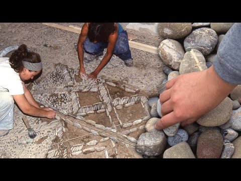 Video: Alfombra de piedra: tecnología de colocación, foto