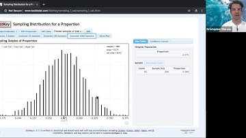 StatKey SamplingDistribution with Proportion